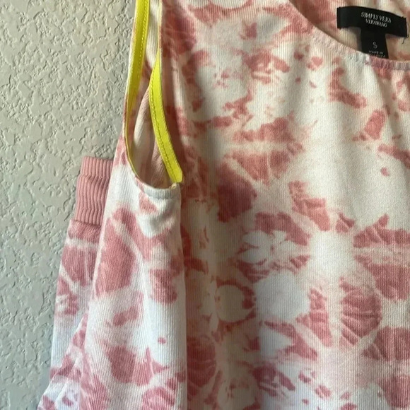 Simply Vera Wang pink tie dye pj set size small - Picture 3 of 8